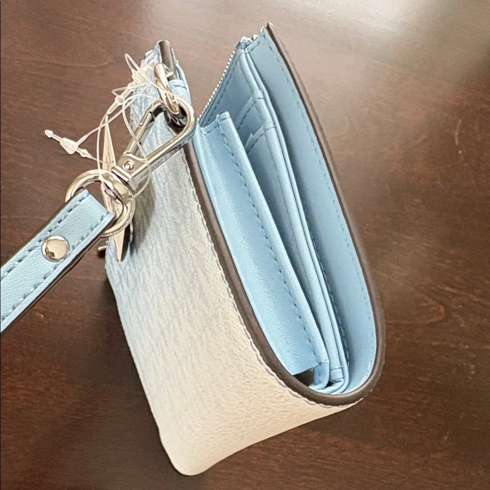 MICHAEL KORS Jet Set Large Ombré Logo Double Zip wristlet NWT - Picture 11 of 13